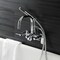 Aqua Vintage Wall-Mount Clawfoot Tub Faucet, Polished Chrome, Wall Mount AE8451DL - alternate 2
